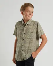 [Skylark] Boys' Script Short Sleeve Shirt