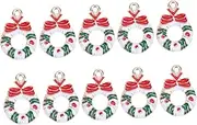 Anneome Jewelry Making Charms Christmas Enamel Charm Pendants for Necklace Bracelet