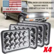 4pcs 4x6" Led Headlights Hi/Lo Prejector Fit for Oldsmobile Cutlass Supreme Car (for: Isuzu)