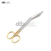 Lister Bandage Scissors 5.5" With Gold Handles Surgical