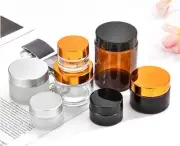 Bulk buy 5g -100 Glass Cream Containers Cosmetic Jars Eyeshadow Makeup Bottle