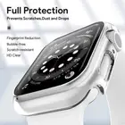 Clear iWatch Cover For Apple Watch Series 6 SE 5 Thin PC Case + Screen Protector