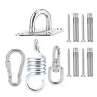 Swing Fixed Buckle Stainless Steel Hammock Hanging Chair Ceiling Mount Hard EO