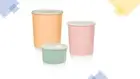 Tupperware Deco Canister Set of 3 - Plastic Food Storage Containers New