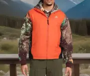 Nike ACG Rope De Dope Primaloft Orange Therma Vest Mens Medium New Fast Ship