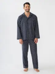 Mens Flannelette Pyjama Geo Print