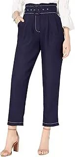 [Moon River] Women's Belted Paper Bag Pants
