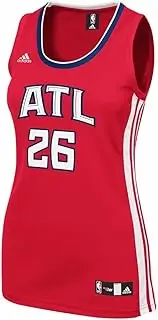 (Large) - Kyle Korver Atlanta Hawks NBA Adidas Women's Red 2014-15 Replica Jersey