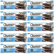 Quest Nutrition Cookies & Cream Quest Bar Protein Bar Snack x 10