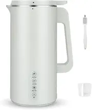 Electric Filter-free Mini Soy Milk Machine Automatic Heating 350ML Vegan Milk Maker Multifunction Rice Paste Food Blender One-button Cleaning (Color : Green)