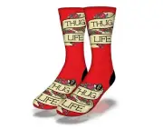 NEW ADULT / JUNIOR SAVVY SOX THUG LIFE RED SOCKS LIMITED EDITION RELEASE OSFA