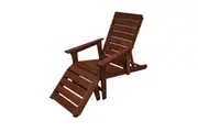 Lazio Outdoor Chair Deck Chair with Bonus Ottoman
