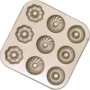Doughnut Pan | Nonstick Doughnut Mold Bagel Bakeware Tray for Kitchen,Heat Resistant Baking Shaper Cake Making Supplies for Bakery, Kitchen, Work with Oven Fryer