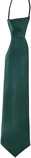 [yaozeio] Red Green Black Neck Tie for Boys - Soft Adjustable Necktie for Kids Graduation Uniform - Clip-On