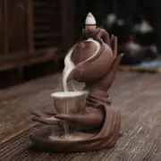 5.5" Buddha Hand Backflow Incense Burner Indoor Smoke Waterfall Incense Holder