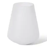 E Style Cassidy Glass Flower Vase Centerpiece Indoor Home Decor 26cm White