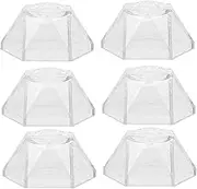 ABOOFAN 10pcs Acrylic Crystal Ball Display Stand Pedestal Holder for Garden Sphere Mineral Specimens Transparent Base for Home Office