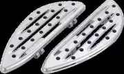 AN Deep Cut Adj Driver Floorboards Chrome Pair Softail CVO 10-15