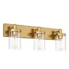 Gold Vanity Light 3 Lights Bathroom Vanity Lighting Fixtures Over Mirror