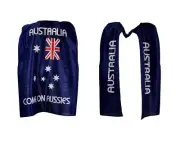 Australian Flag Cape Cloak Wrap Australia Day Aussie Costume Fancy Dress Up