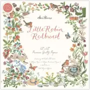 Craft Consortium Double-Sided Paper Pad 12"X12" 40/Pkg-Little Robin Redbreast PA