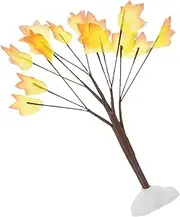 Mini Model Tree Halloween Miniatures Tree Fall Tree Decor Fall Mini Decor Tree Mini Maple Tree Fake Trees Thanksgiving Tree Faux Fall Tree Miniature Trees for Diorama Orange Iron