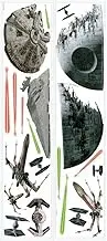 RoomMates RMK3012SCS Star Wars Classic Spaceships Peel and Stick Wall Decals, 20 Count