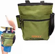 [shrxy] Metal Detecting Finds Bag Waist Digger Pouch Tools Bag for PinPointer Garrett Detector Xp ProPointer Accessories (Green)