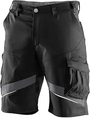 [KÜBLER Workwear] KÜBLER ACTIVIQ Work Shorts, Black, Size 62, Men's Blended Work Shorts, Lightweight Work Shorts
