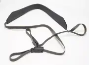 NOS 45" Adjustable Camera SLR Neck/Shoulder Strap Gray Yellow Padded 9mm Wide