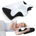 HOMCA Memory Foam Cervical Pillow 2 in 1 Ergonomic Contour Orthopedic Pillow for