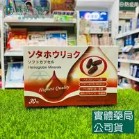 在飛比找樂天市場購物網優惠-藥局現貨_ 日本血紅素膠囊(30顆) 高單位鐵劑 血紅素 葉