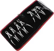 DKULMN Dental Tooth Extraction Set,Dental Pliers Suit 10 Pieces/Set Tooth Extraction Pliers for Dentists with Tool Set for Students and Veterinary