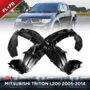 Front Pair LR Plastic Inner Fender Liner For Mitsubishi Triton L200 2005-2014