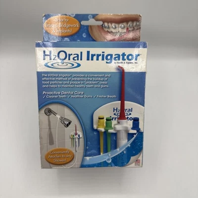 H2Oral Irrigator Water Shower H2O Oral Flosser Floss Pick Made In USA