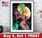 Mars Attacks! Poster 18" x 24" Print Sci-Fi Retro Ms. Martian Attacks Wall Art 2