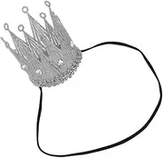 ibasenice 2pcs Headband Elastic for Girls Comfortable Rhinestone Decor for First Birthday Parties and Photo Props