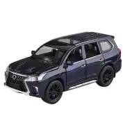 Blue Diecast Alloy Pull Back Model Toy Car Kids Gift Display w/ Sound&Light I