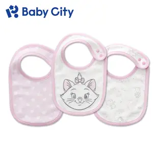 【Baby City娃娃城】迪士尼圍兜3入(瑪莉貓)