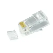 Serveredge RJ45-8P8C-C650 - RJ45 Cat6 Unshielded Plug - Suitable for Solid & Stranded Cables - Pack of 50