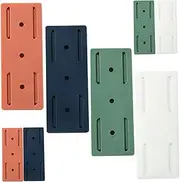 Angoily Self-Adhesive Strip Holder Wall Mount Cord Organizer Socket Rack Sturdy Plastic Power Strip Mount