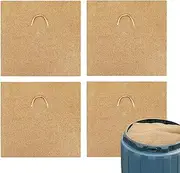 4 Pieces Worm Blanket For Composter, Worm Blanket Jute Fiber Mat, Degradable Jute Fiber Worm Blanket For Compost Bin, Worm Farm, Fits Many Worm Bin Bag, Keeps The Dark, Moist, Warm