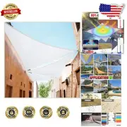 Luxury Custom Size White Triangle Shade Sail 18' x 19' x 26.2' - 3