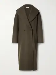 [FFORME] FFORME - Carlson Double-breasted Wool Coat - Dark green - medium medium Green