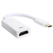 Crest 7cm USB-C Male To Female HDMI Adaptor For HD TV/Monitor Connector White