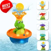 Crocodile Baby Bath Toy, Automatic Water Spray & LED Lights for Toddlers