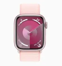 在飛比找myfone網路門市優惠-Apple Watch S9 LTE版 41mm粉紅色鋁金屬