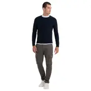 Replay Mens Lightweight Knitwear Hyperflex Cotton Crewneck weater Navy