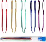CJESLNA 10 Pieces Yarn Needle Set with Big Eye Bent for Tapestry,Sewing Crochet Wool,Darning,Weaving
