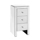 Artiss Mirrored Bedside Side Table End Table Chest Drawers Nightstand Gloss New